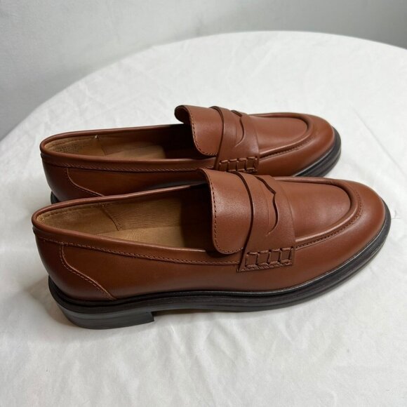 Madewell Womens $158 Vernon Loafer in Leather Dried Maple Size 7 NL839 - Picture 6 of 9